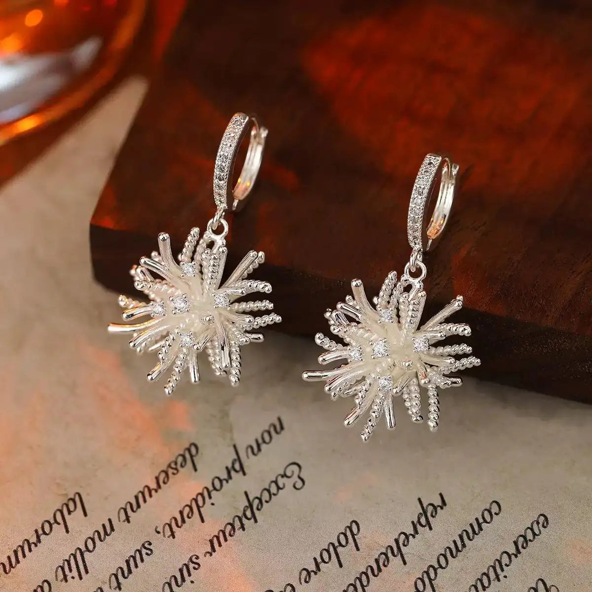 Firework Irregular Crystal Stud Earrings