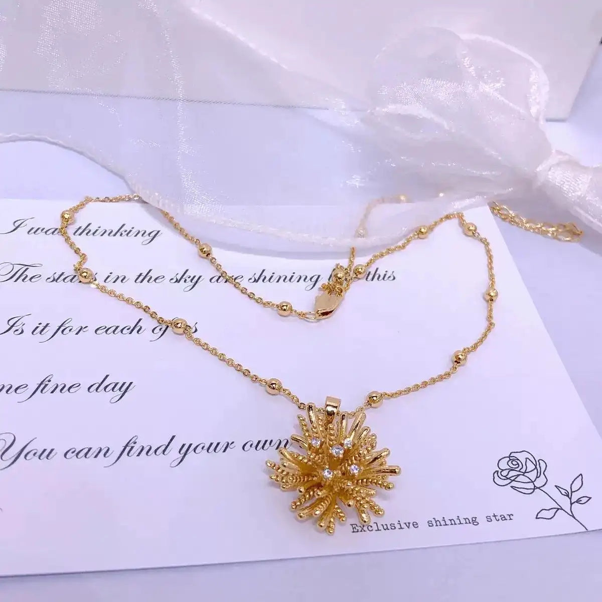 Fireworks Pendant Necklace