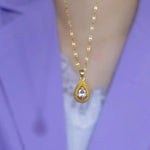 Flame- Crystal Pendant Necklace