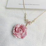 Flower Natural Rose Dried Rose Earrings