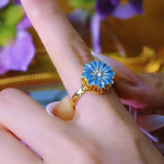Flower Spinner Ring