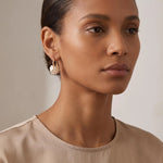 Forest Flower Crystal Ball Korean Earrings