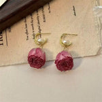 Forest Rose Princess Dress Everlasting Drop Earrings