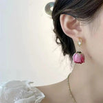 Forest Rose Princess Dress Everlasting Drop Earrings