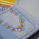 Forest Wisteria Shell Bead Necklace