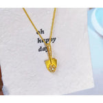 Fortune Accumulator Chinese Gold Shovel Necklace