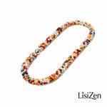 French Colorful Crystal Beaded Necklace