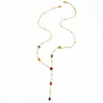 French Colorful Long Tassel Collar Drop Earrings