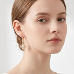 French Crystal Small Flower Mid-To Earrings