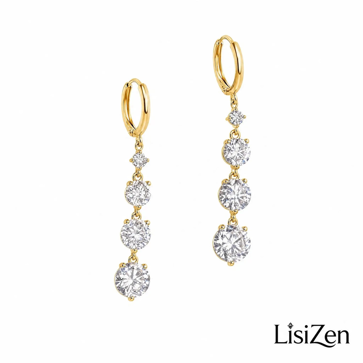 French Crystal Tassel Ear Cuffs