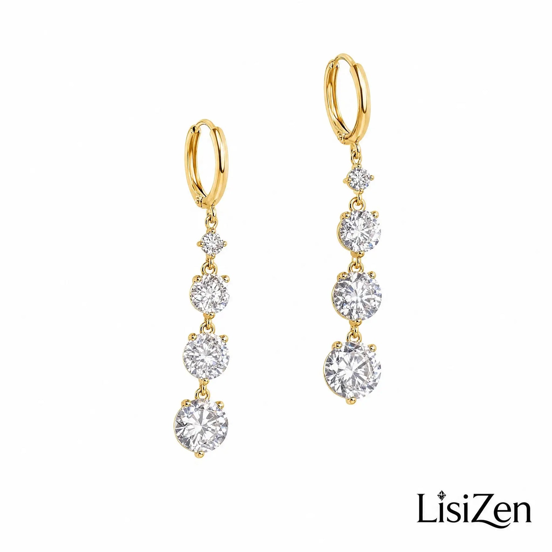 French Crystal Tassel Ear Cuffs