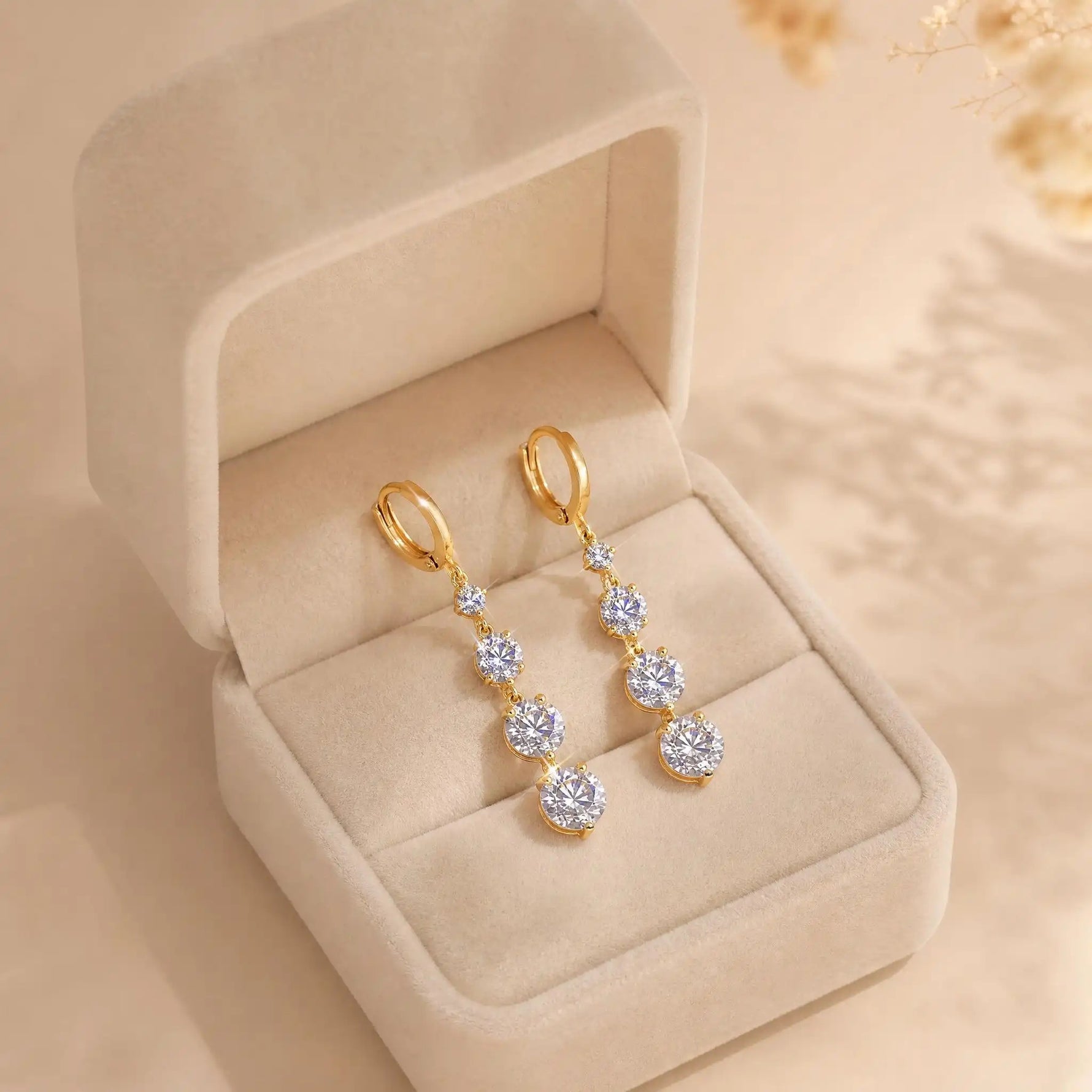 French Crystal Tassel Ear Cuffs