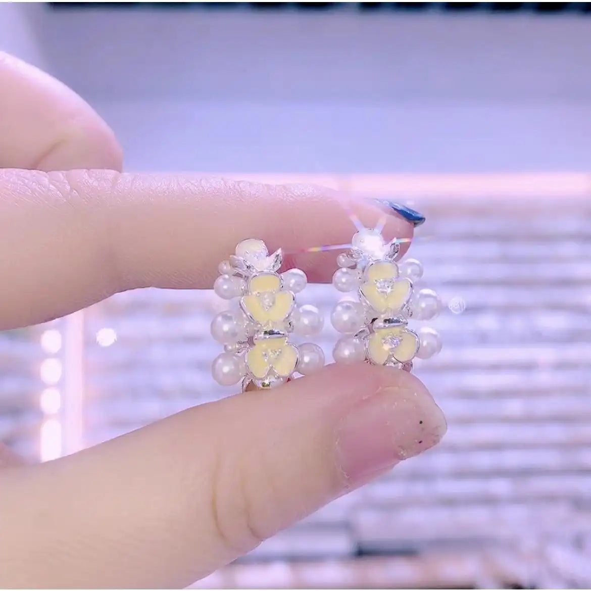 French Floral Beautiful Earrings