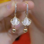 French Ginkgo Leaf Earrings