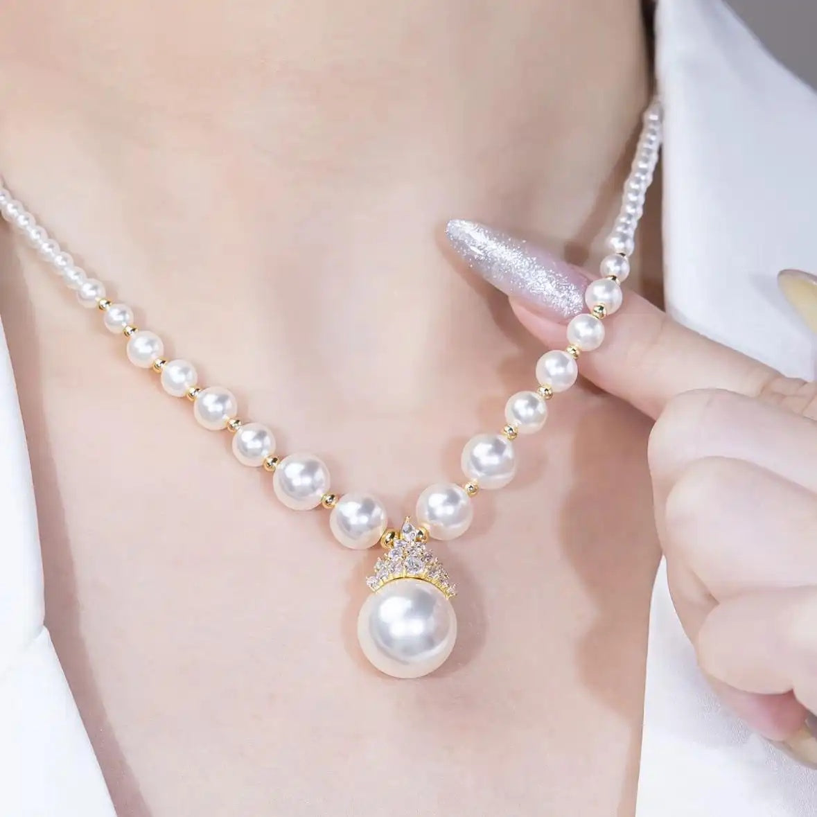 French Pearl Strand Necklace