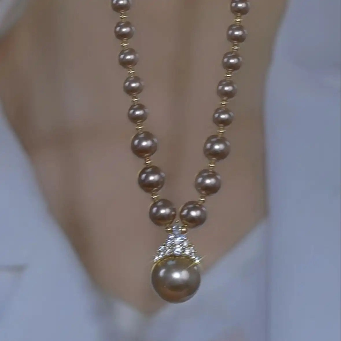French Princess Crown Necklace
