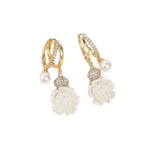 French Retro Floral Clip-On Youthful Earrings