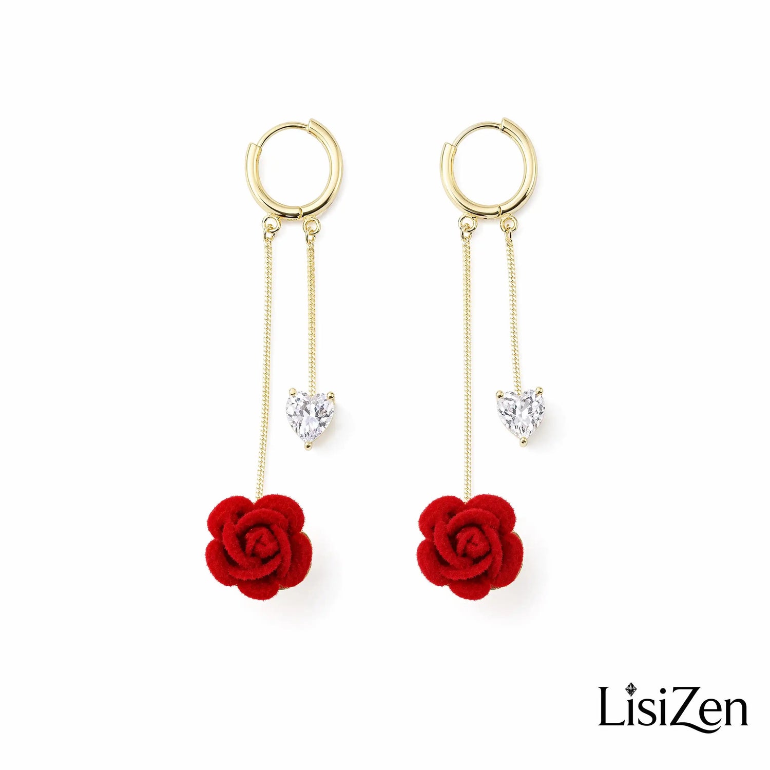 French Retro Heart Drop Earrings