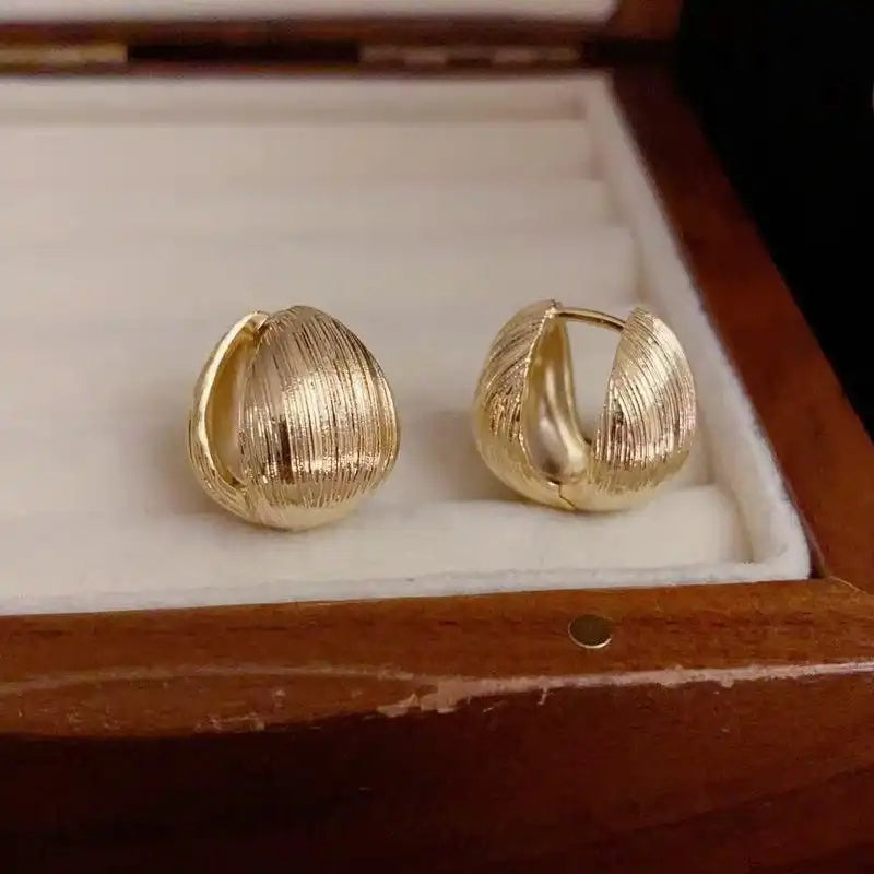 French Retro Minimalist Metal Geometric Ear Cuffs