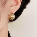 French Retro Minimalist Metal Geometric Ear Cuffs