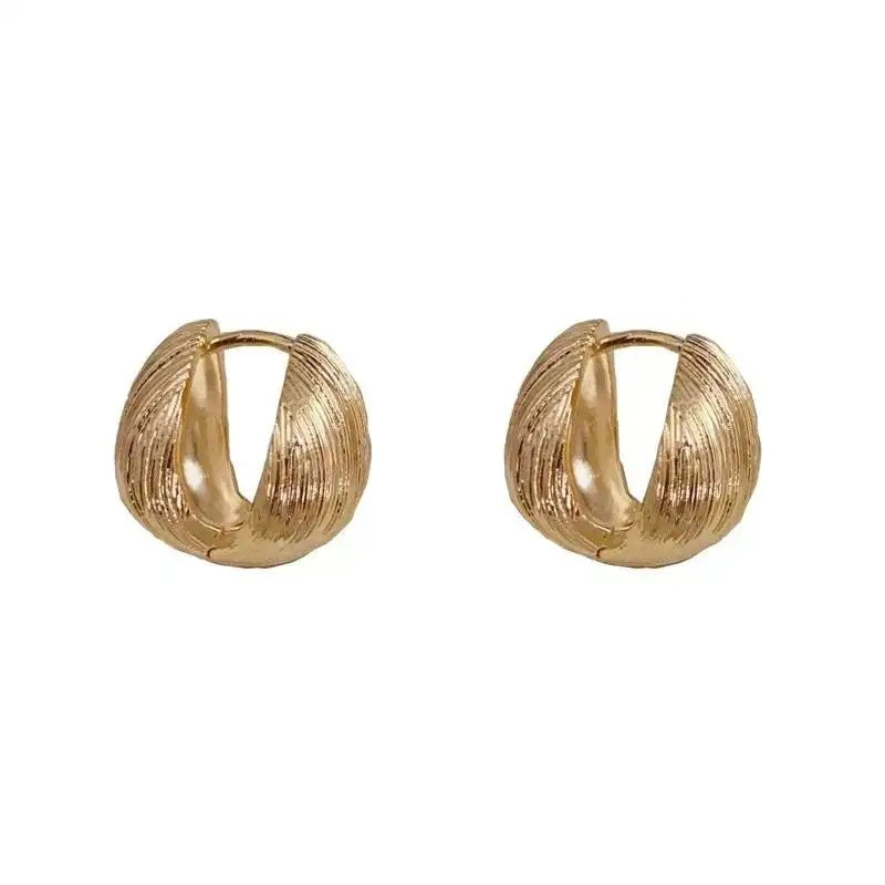 French Retro Minimalist Metal Geometric Ear Cuffs