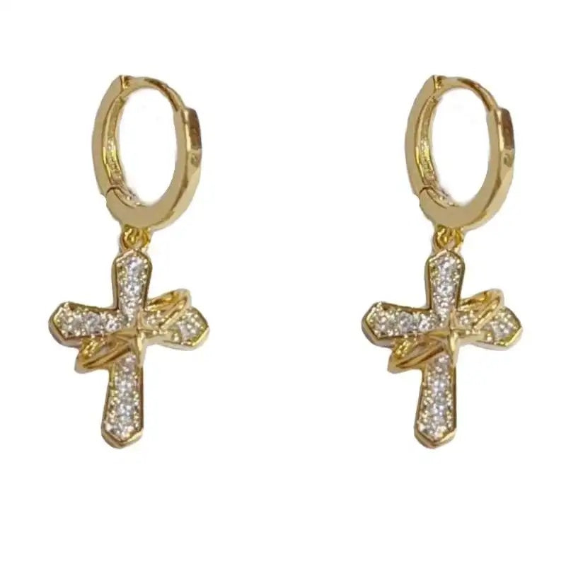French Retro Minimalist Star Surrounding Ear Cuffs