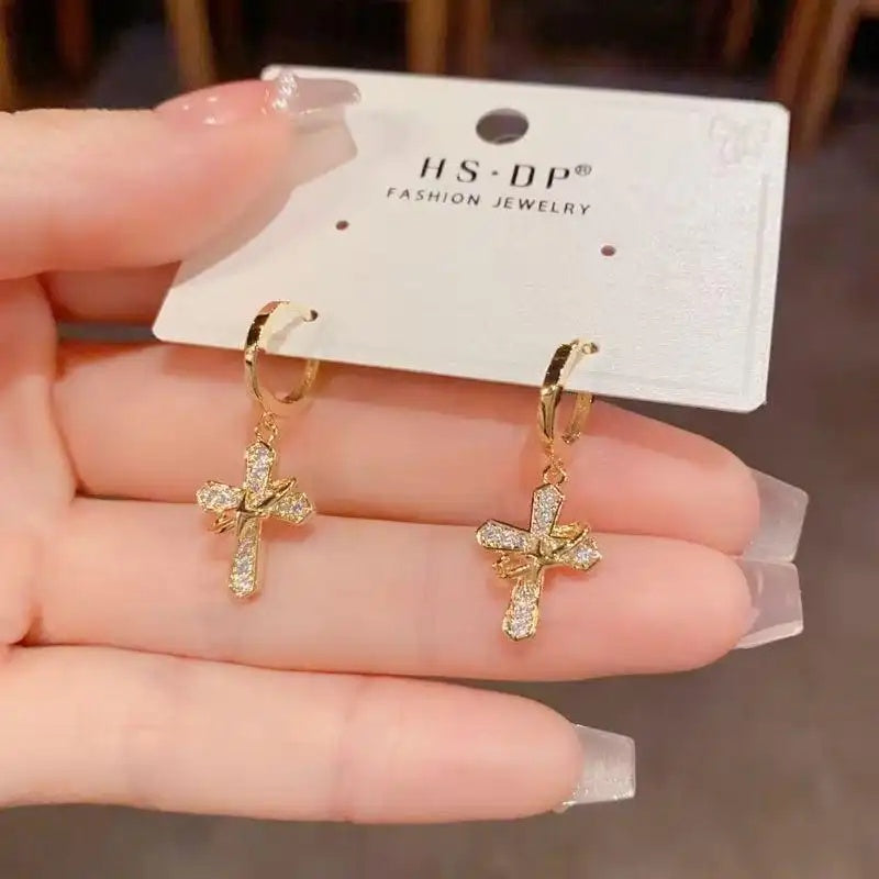French Retro Minimalist Star Surrounding Ear Cuffs