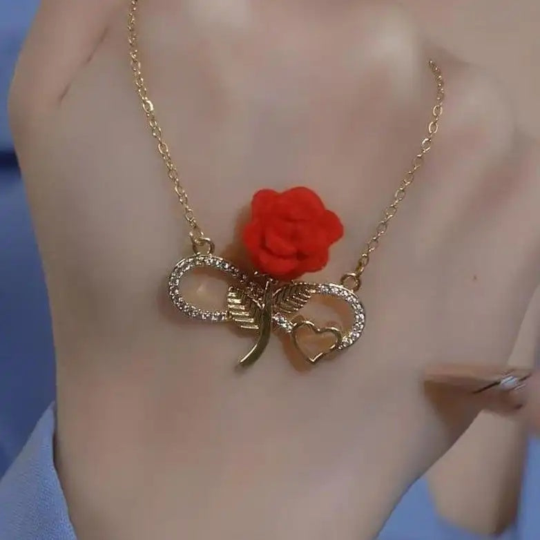 French Rose Necklace