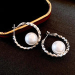 French Round Hoop Earrings