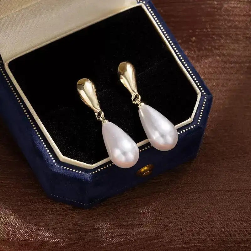 French Teardrop Drop Earrings