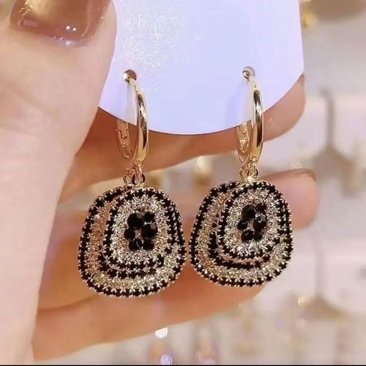 French Vintage Geometric Earrings