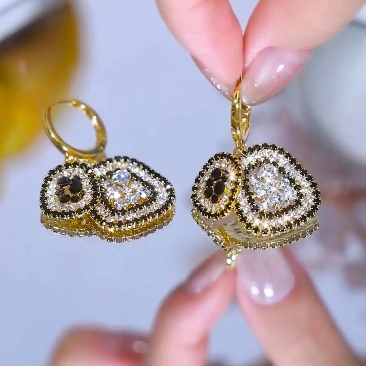 French Vintage Geometric Earrings