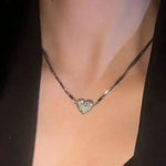 French Vintage Heart Magnetic Necklace