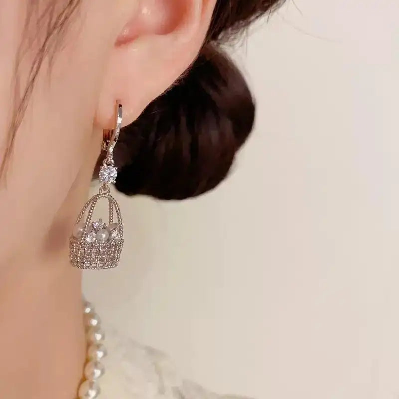 French Vintage Woven Basket Ear Cuffs