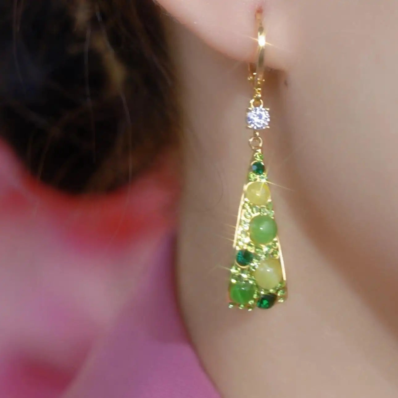Galaxy Sparkle Teardrop Earrings