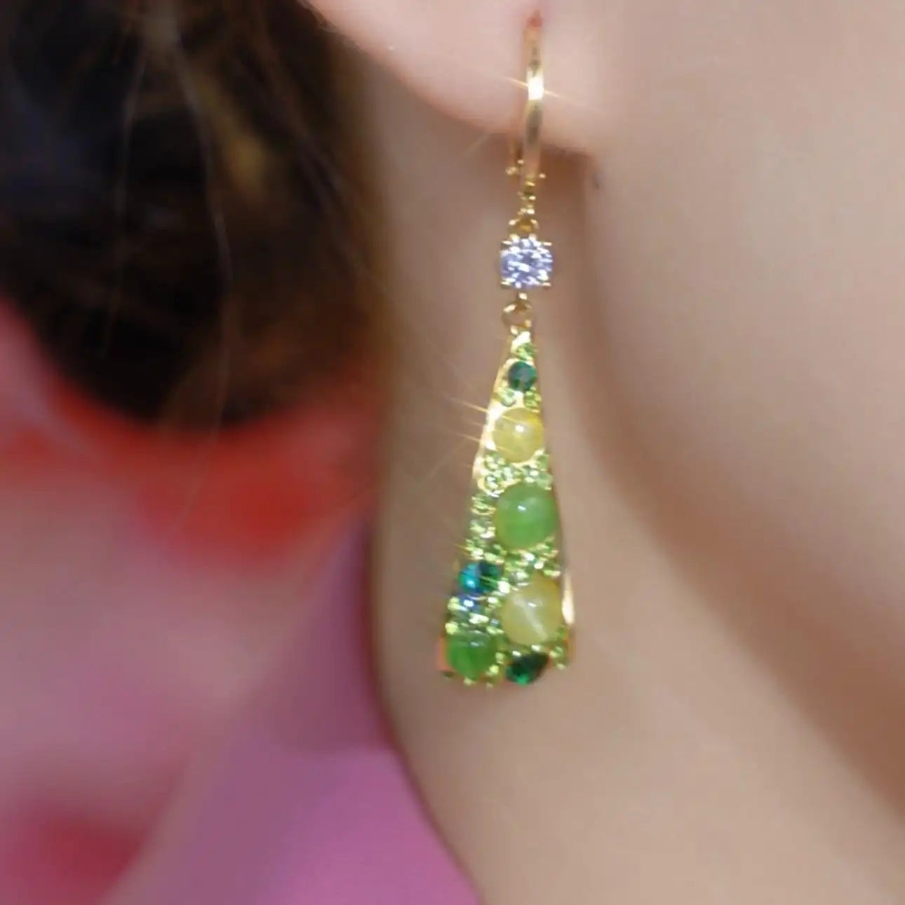 Galaxy Sparkle Teardrop Earrings