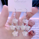 Gentle and Intellectual Flower Atmosphere Earrings