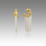 Geometric Chain Tassel Drop Earrings