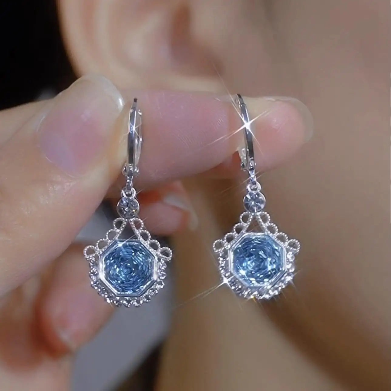 Geometric Ear Stud Earrings