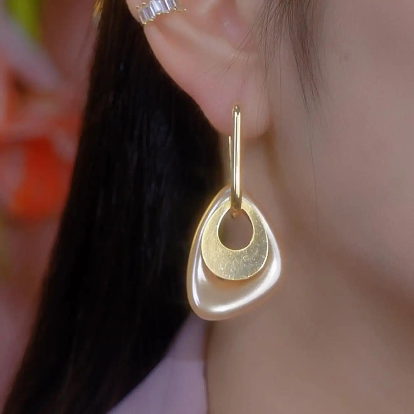 Geometric Metal Irregular Earrings