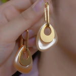 Geometric Metal Irregular Earrings