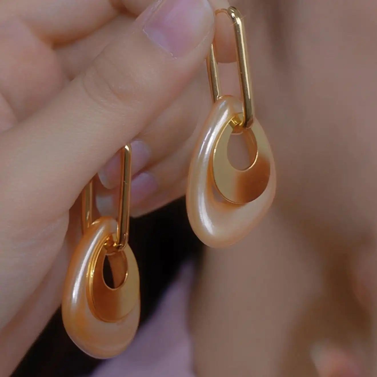 Geometric Metal Irregular Earrings