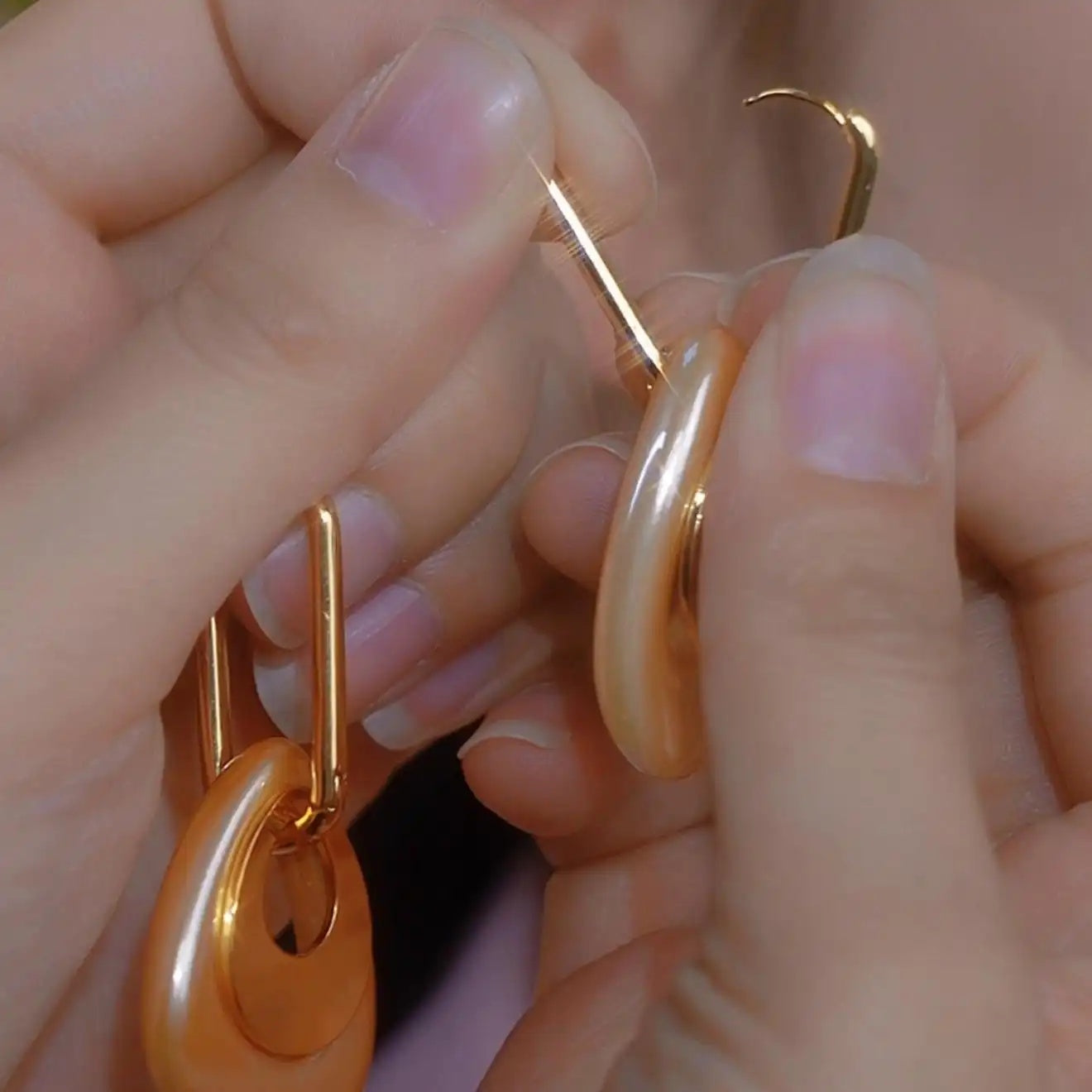Geometric Metal Irregular Earrings