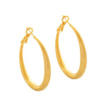 Geometric Minimalist Metal Circle Hoop Earrings