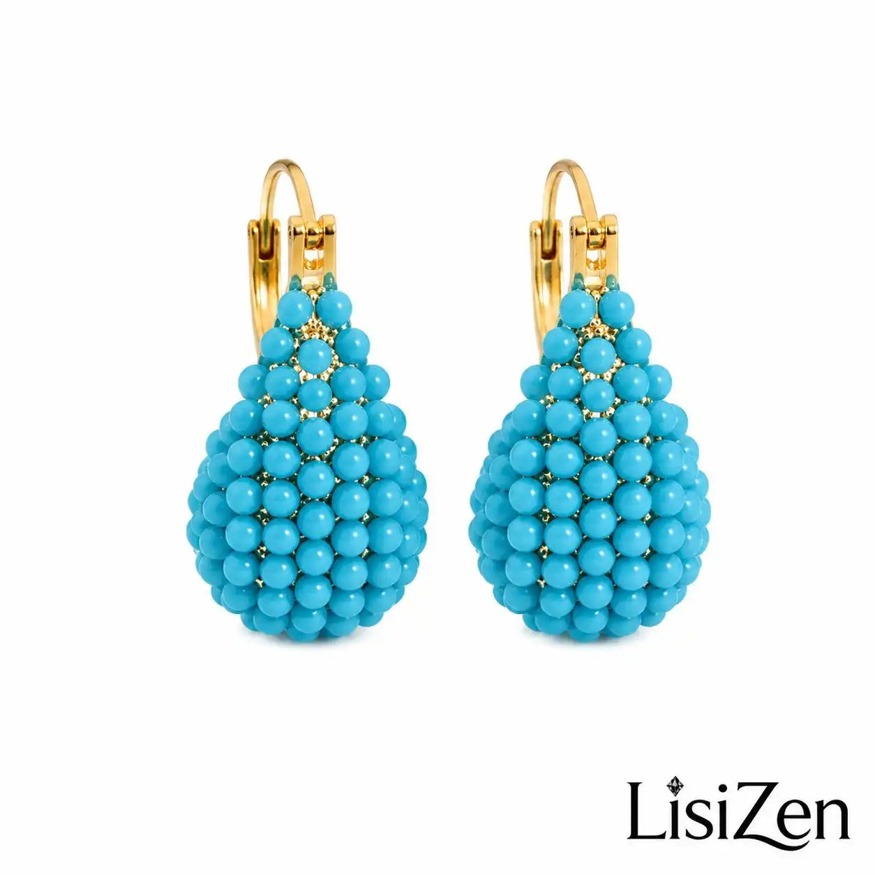 Geometric Oval Stud Earrings
