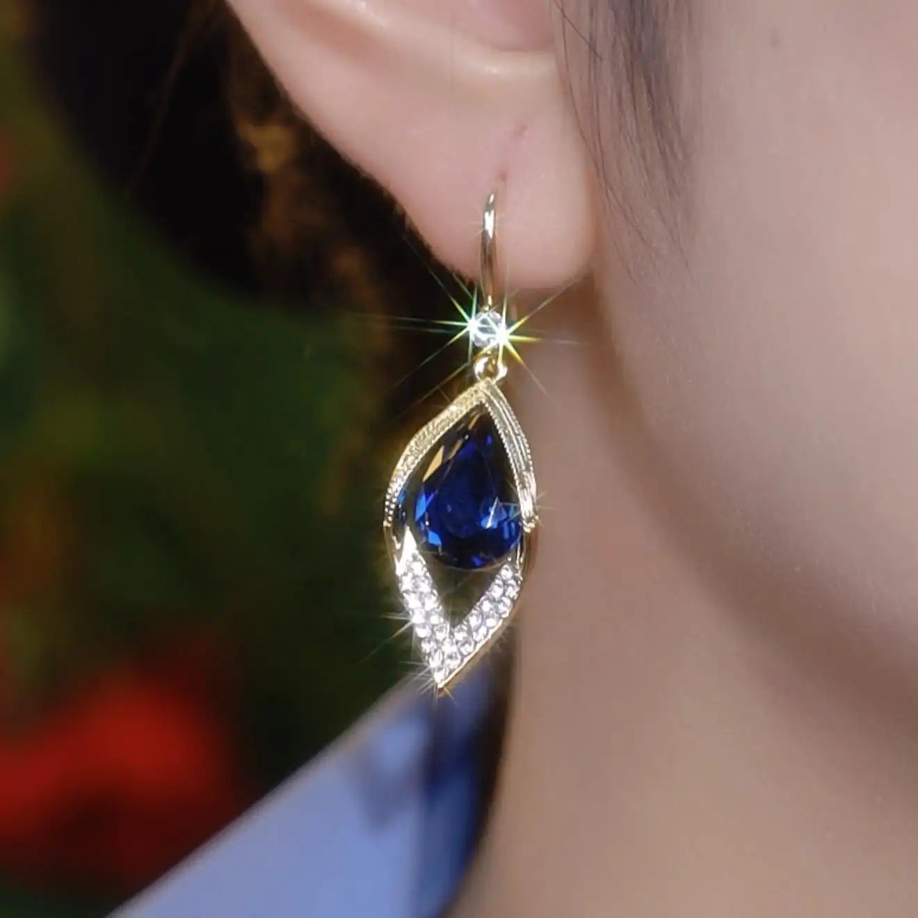 Geometric Rhombus Drop Earrings