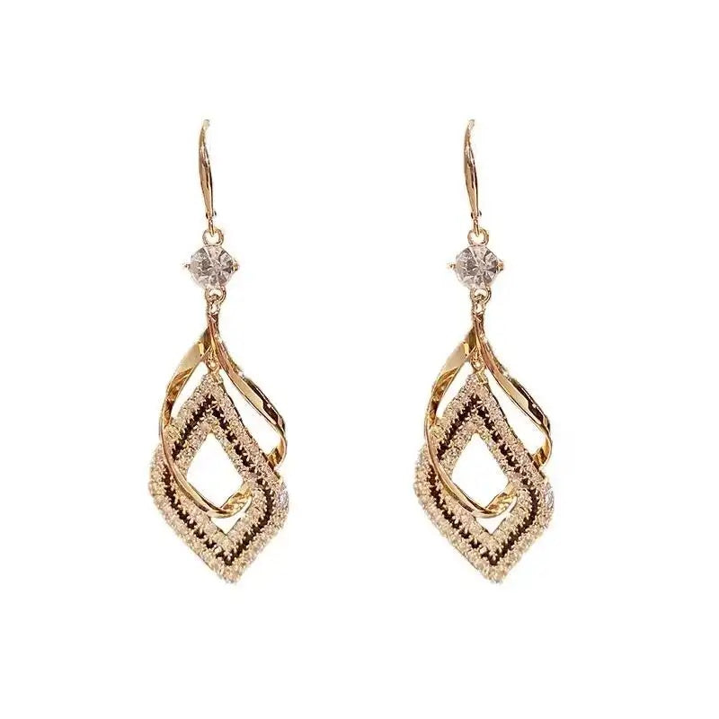 Geometric Rhombus Ear Hooks Earrings