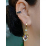 Geometric Teardrop Ear Drop Earrings