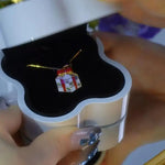 Gift Box Pendant Necklace