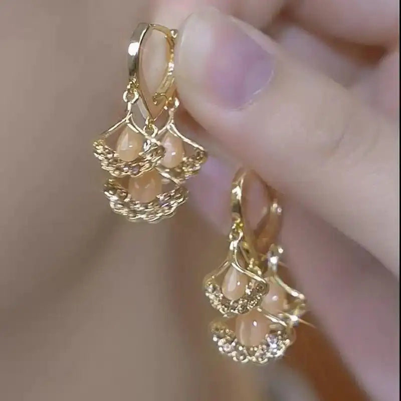 Ginkgo Leaf Earrings